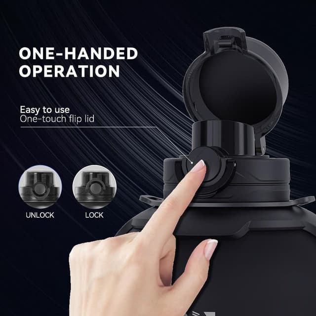 مطارة ماء رياضية ذكية 1.3 لتر مع تطبيق Sguai Smart Water Bottle Portable And Leak-Proof Design