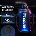 مطارة ماء رياضية ذكية 1.3 لتر مع تطبيق Sguai Smart Water Bottle Portable And Leak-Proof Design