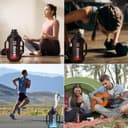 مطارة ماء رياضية ذكية 1.3 لتر مع تطبيق Sguai Smart Water Bottle Portable And Leak-Proof Design