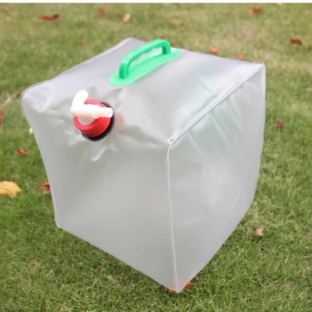 Portable Big Capacity 10L Transparent Folding Tank Camping Water Bag With Handle