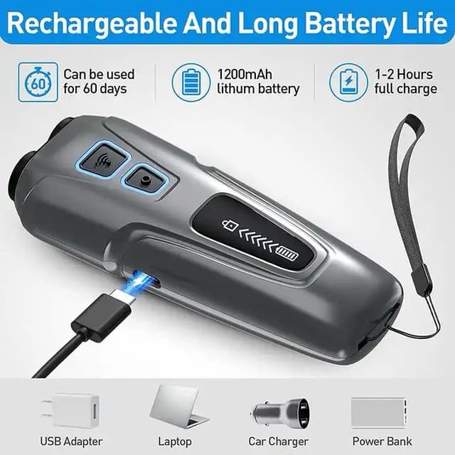 جهاز طارد القطط و الكلاب محمول مع كشاف يدوي Handheld Ultrasonic Dog Repeller Training Anti Barking Dog