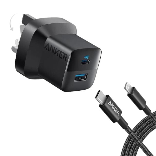 فيش جداري انكر 33 واط مع كابل ايفون 91 سم Anker 323 Charger With C-C Cable - SW1hZ2U6MTY4ODI3NQ==