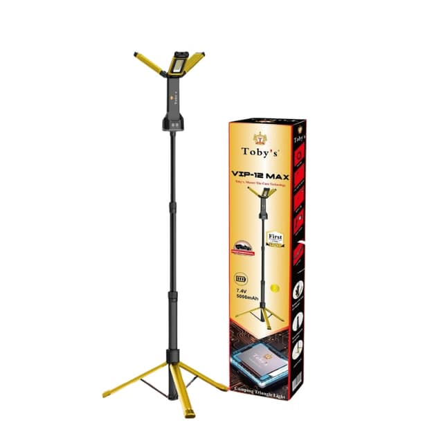 كشاف ليد خارجي صنارة للرحلات توبيز 5000 مللي أمبير 10000 لومن Toby's VIP12 Max Camping Light