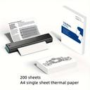 ورق A4 حراري 200 ورقة Thermal Printer Paper A4