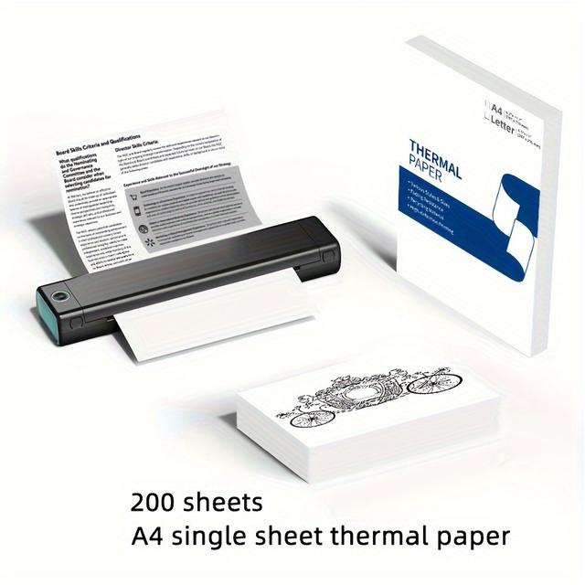 ورق A4 حراري 200 ورقة Thermal Printer Paper A4