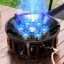 7 Core Strong Fire Power Camping Stove Portable Gas Burner Windproof
