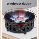 7 Core Strong Fire Power Camping Stove Portable Gas Burner Windproof