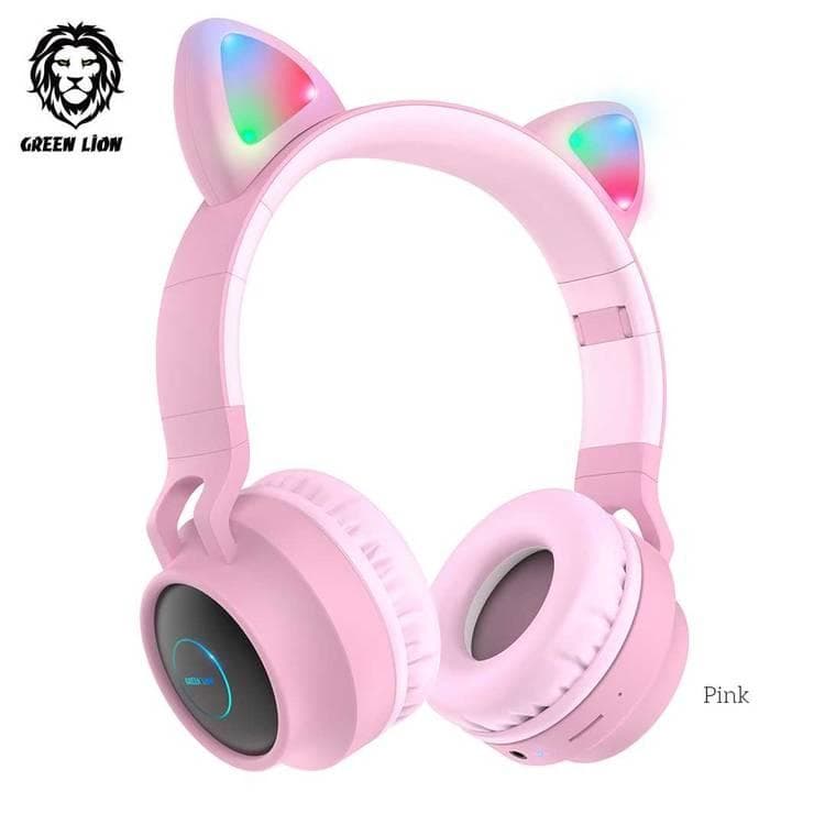 سماعات رأس لاسلكية بناتي 45 ساعة جرين لايون Green Lion Kids Wireless On-Ear Headphones