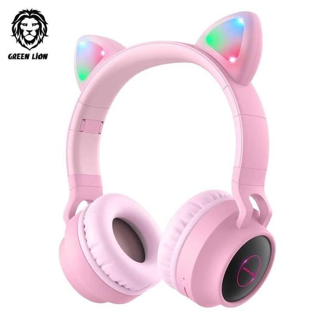 سماعات رأس لاسلكية بناتي 45 ساعة جرين لايون Green Lion Kids Wireless On-Ear Headphones