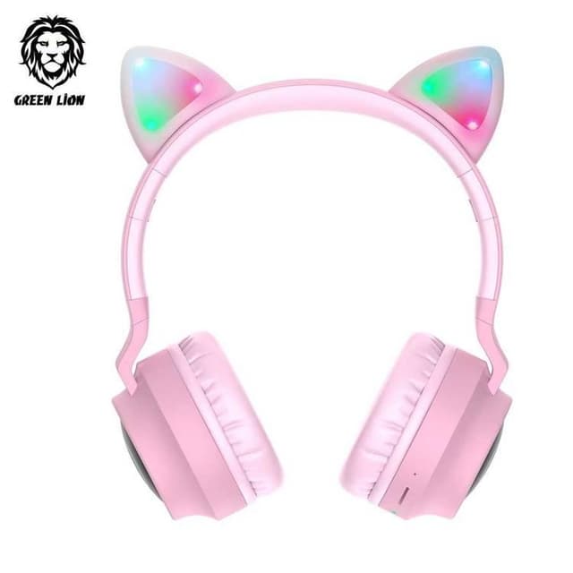 سماعات رأس لاسلكية بناتي 45 ساعة جرين لايون Green Lion Kids Wireless On-Ear Headphones