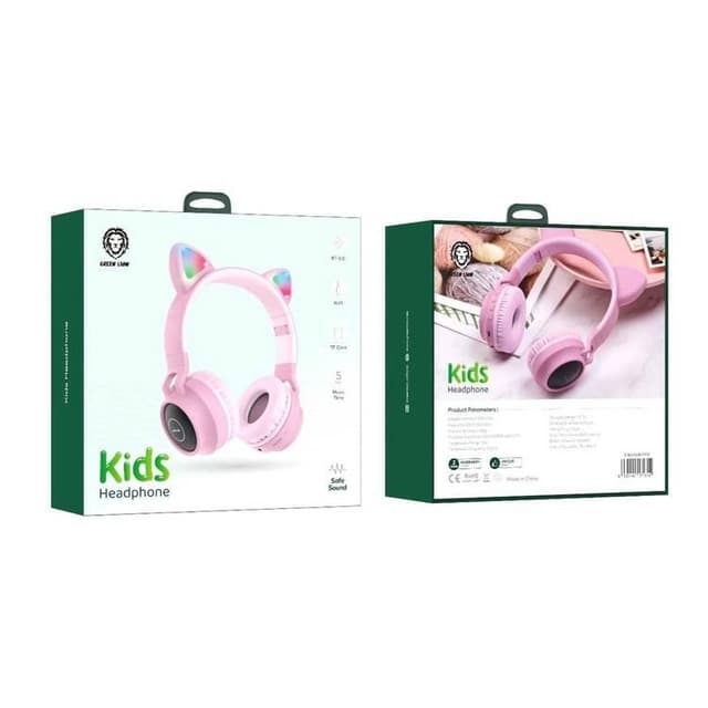 سماعات رأس لاسلكية بناتي 45 ساعة جرين لايون Green Lion Kids Wireless On-Ear Headphones