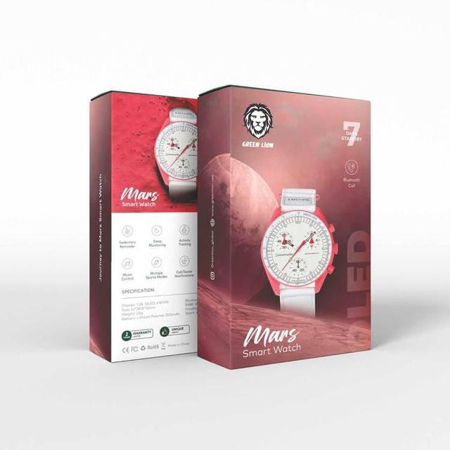 ساعة لمس ذكية 1.28 بوصة جرين لايون رحلة الى المريخ Green Lion Journey to Mars Smart Watch - SW1hZ2U6MTcyNTAwNA==