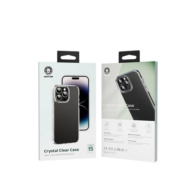 Green Lion Crystal Clear Case for iPhone 15 Pro Max - Clear - SW1hZ2U6MTcyNTIwOA==