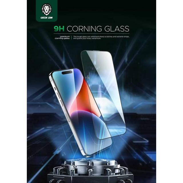 Green Lion 3D Corning Pro Sceen Protector for iPhone 15 Pro Max - Clear - SW1hZ2U6MTcyNTY2Nw==
