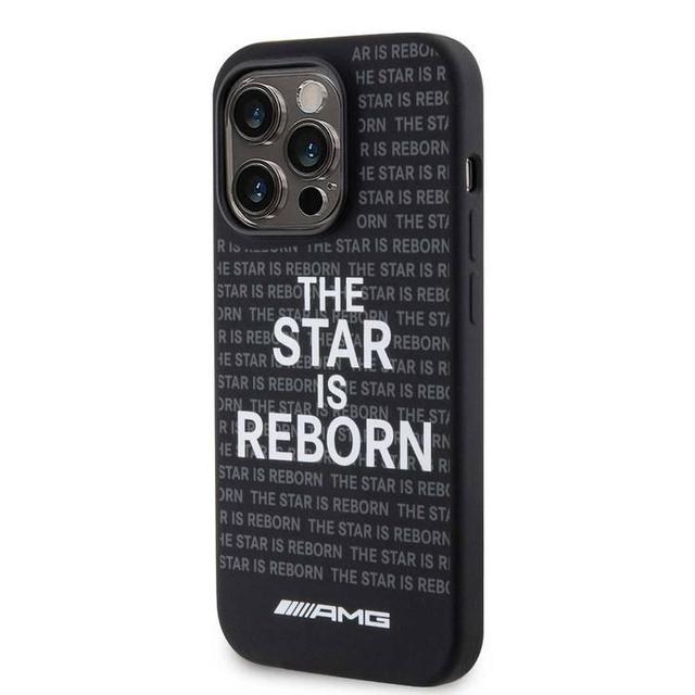 AMG Silicone Case with the "The Star Is Reborn" Logo for iPhone 15 Pro Max -Black - SW1hZ2U6MTcyNjAzNw==