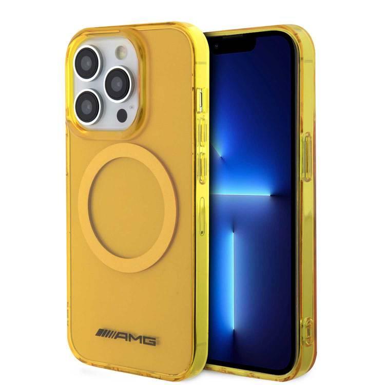 AMG Magsafe Transparent Case for iPhone 15 Pro -Yellow