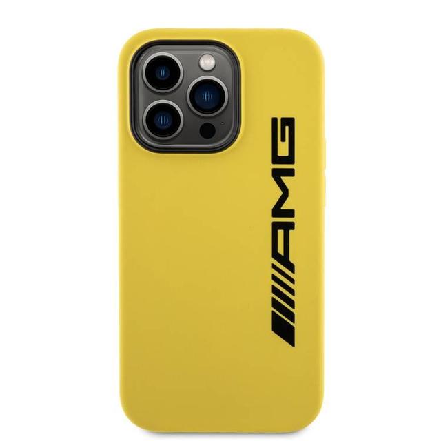 AMG Magsafe Silicone Case with Large AMG Logo for iPhone 15 Pro -Sun Yellow - SW1hZ2U6MTcyNjI5OA==