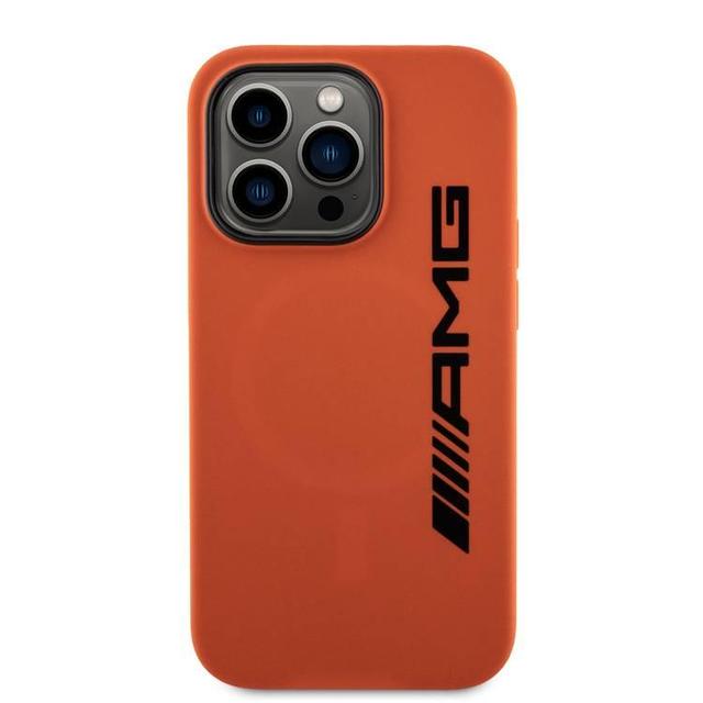 AMG Magsafe Silicone Case with Large AMG Logo for iPhone 15 Pro -Orange Magma - SW1hZ2U6MTcyNjMwOQ==