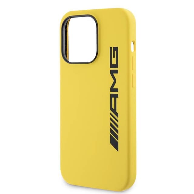 AMG Magsafe Silicone Case with Large AMG Logo for iPhone 15 Pro Max -Sun Yellow - 345754