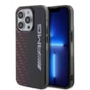كفر ايفون 15 برو سيليكون أسود اي ام جي AMG Double Layer Case with Rhombuses & Large AMG Logo for iPhone 15 Pro