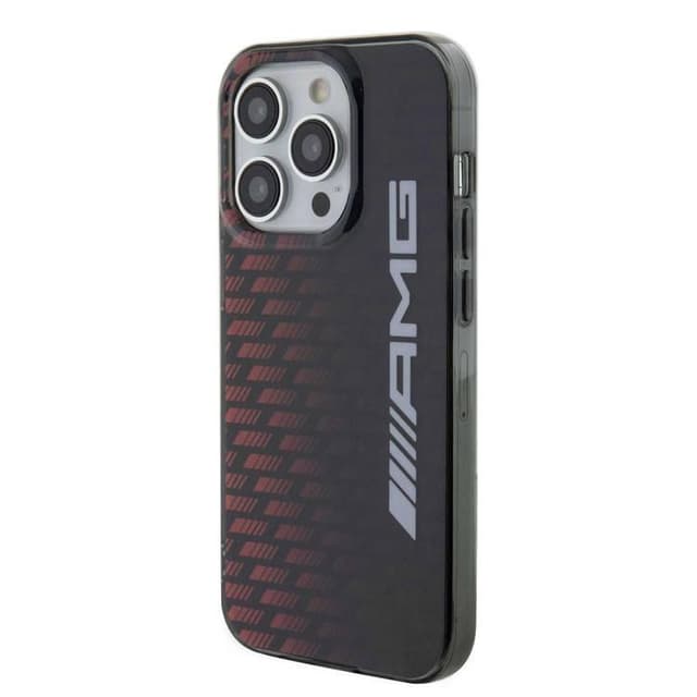 كفر ايفون 15 برو سيليكون أسود اي ام جي AMG Double Layer Case with Rhombuses & Large AMG Logo for iPhone 15 Pro