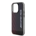 كفر ايفون 15 برو سيليكون أسود اي ام جي AMG Double Layer Case with Rhombuses & Large AMG Logo for iPhone 15 Pro