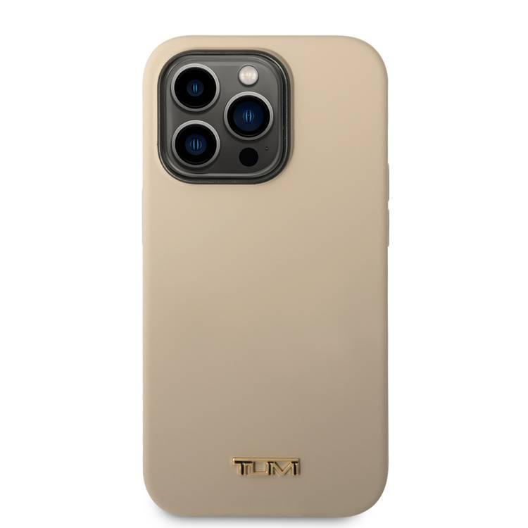 Tumi Women Liquid Silicone Hard Case for iPhone 14 Pro Max - Khaki