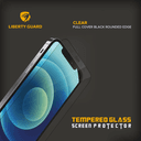 Liberty Guard 2.5D Full Cover Black Rounded Edge Screen Protector for iPhone 12/12 Pro - SW1hZ2U6MTcyNDEyMQ==