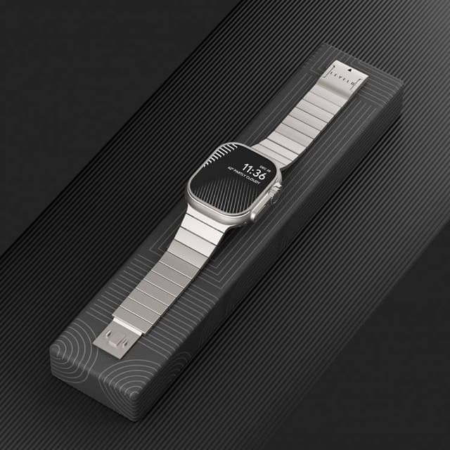 سوار ساعة ابل قياس 42 / 44 / 45 / 49 ملم مغناطيسي ستيل يونغ ليفيلو Levelo Yonge Magnet Steel Band for Apple Watch  42 / 44 / 45 / 49 mm - 330737