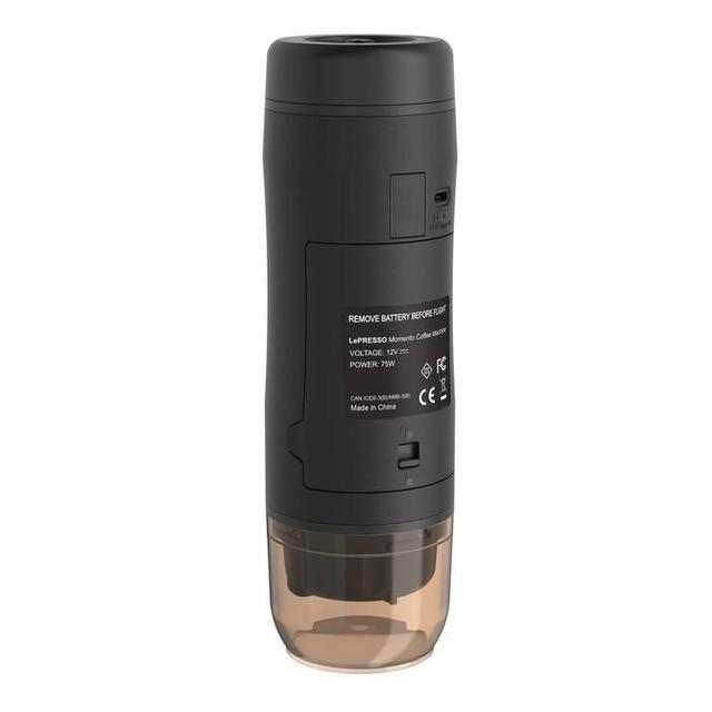 ماكينة قهوة اسبريسو محمولة 75 واط أسود ليبريسو LePresso Momento 2.0 Portable Espresso Coffee Machine