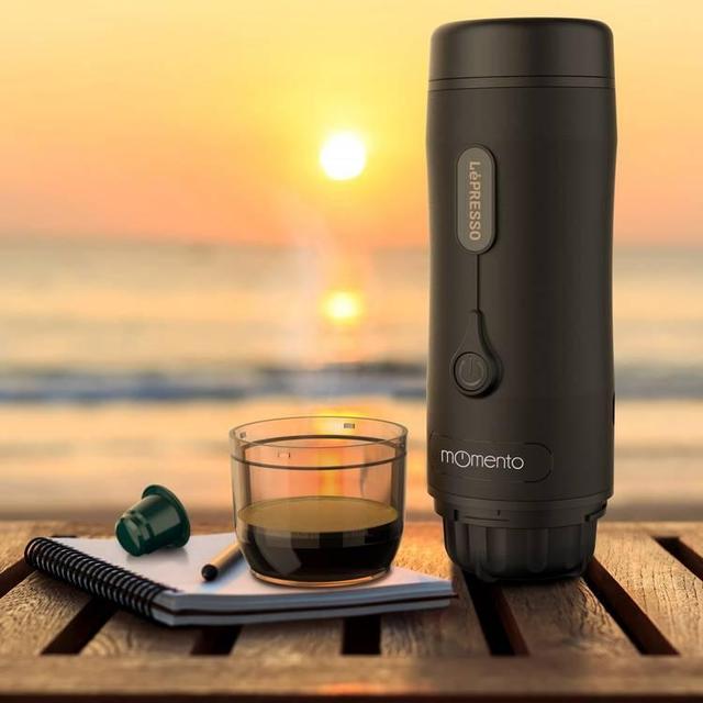 LePresso Momento 2.0 Portable Espresso Coffee Machine 75W 2500mAh - Black - SW1hZ2U6MTcyMjg0NA==