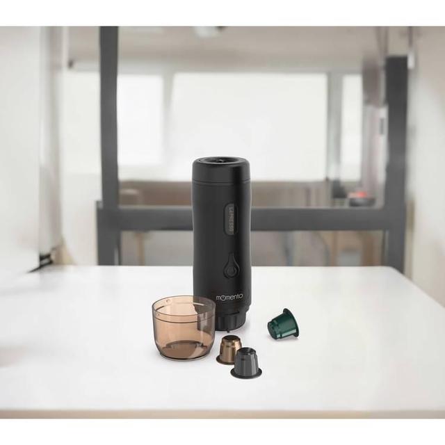 ماكينة قهوة اسبريسو محمولة 75 واط أسود ليبريسو LePresso Momento 2.0 Portable Espresso Coffee Machine