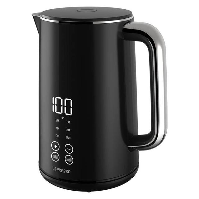 LePresso 2200W 1.7L Smart Electric Kettle with Touch Panel and BS plug - Black - SW1hZ2U6MTcyMjg1MA==