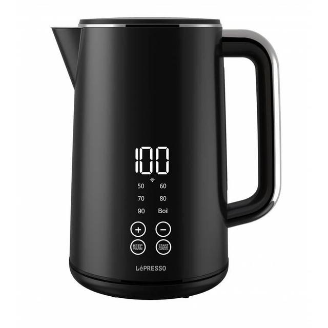 LePresso 2200W 1.7L Smart Electric Kettle with Touch Panel and BS plug - Black - SW1hZ2U6MTcyMjg1NA==
