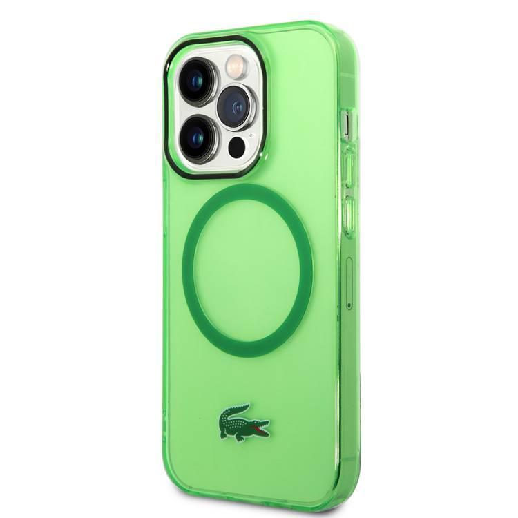 Lacoste HC Magsafe Transparent Case for iPhone 15 Pro Max -Green