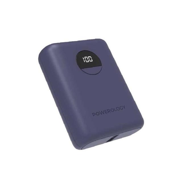 شاحن متنقل 10000 مللي أمبير مخرجين بورولجي بنفسجي  Powerology Ultra-Compact Power Bank 10000mAh PD 20W Purple - SW1hZ2U6MTcyMjI2MA==