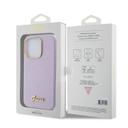 Guess PU Glitter Glossy Case with Guess Script Logo for iPhone 15 Pro - Lilac - SW1hZ2U6MTcyMzA4MA==
