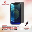 شاشة الملاقيف ايفون 12/ 12 برو ليبيرتي جارد Liberty Guard 2.5D Privacy Full Cover Black Rounded Edge with Dust Filter Screen P - SW1hZ2U6MTcyMzI0Mw==