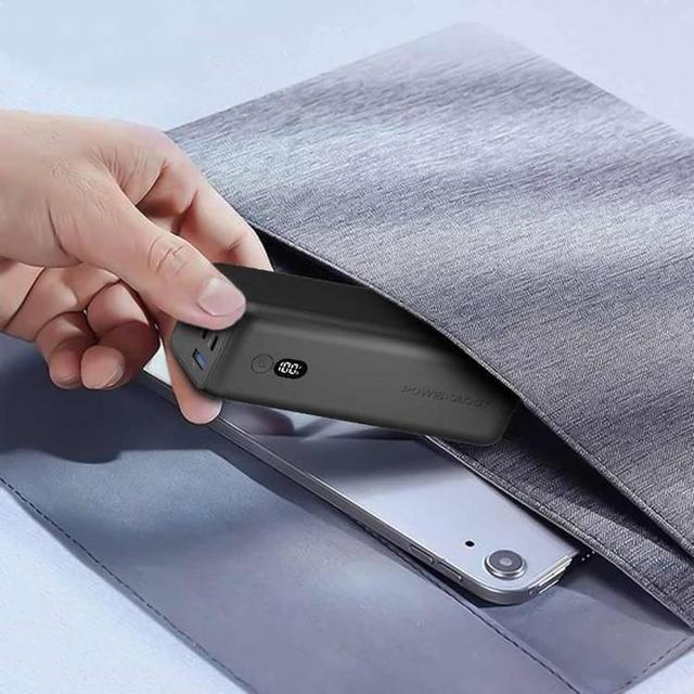 شاحن متنقل 30000 مللي أمبير 100 واط ثلاث مخارج بورولجي Powerology Onyx Dual USB-C Power Bank 30000mAh PD 100W