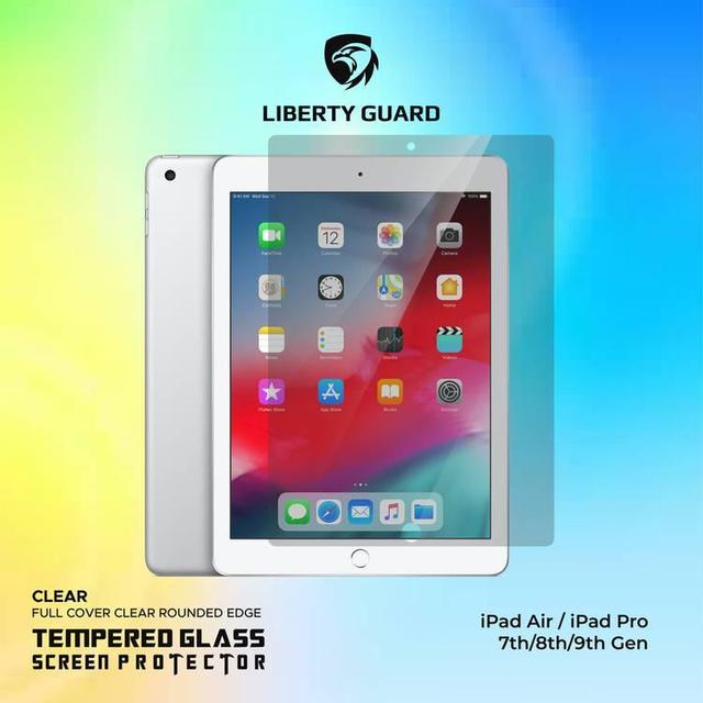 Liberty Guard 3D Full Cover Clear Rounded Edge for iPad (10.2) - Clear - SW1hZ2U6MTcyMzU5Mg==