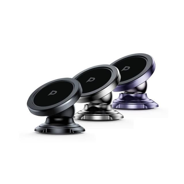 Powerology Heavy Duty Magnetic Car Mount 360 Rotatable with 3M Metal Plates - Purple