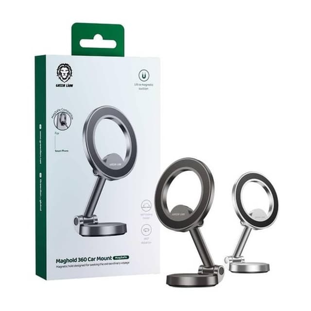 Green Lion Maghold 360 Car Mount - Silver