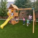 مجموعة العاب خارجية للاطفال كيد كرافت 2 أرجوحات و 2 زحليقة Kidkraft Castlewood Wooden Swing Set / Playset - SW1hZ2U6MTcwMTM0Nw==