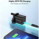 فيش جداري شاحن حائط تايب سي 20 واط راف باور Ravpower RP-PC167 PD 20W Wall Charger