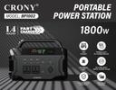 بطارية متنقلة للرحلات كروني 1800 واط Crony CN1002-1800W Portable Power Station