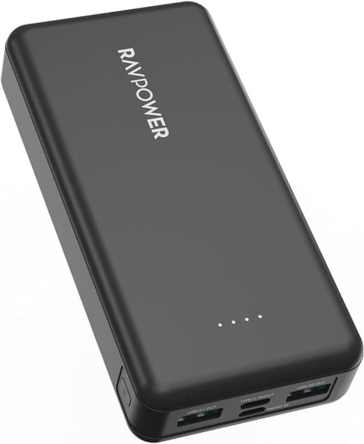 RAVPower RP-PB1216 PD Pioneer 20000mAh 15W 4 Ports Power Bank - Black