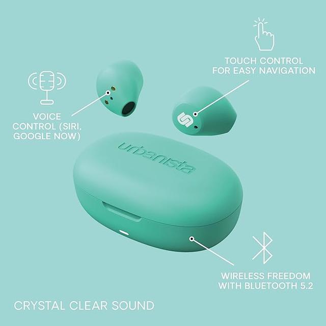 Urbanista Lisbon Wireless Earbuds, Bluetooth 5.2 Enhanced Small Headphones - SW1hZ2U6MTc1MzAwMw==