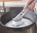 Cleaning Brush Scrubber Dish Bowl Washing Sponge with Refill Liquid Soap Dispenser