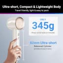 مجفف شعر استشوار شعر دريمي 1600 واط مع سرعتين وأربع درجات حرارة Dreame Hair Glory High-Speed Hair Dryer