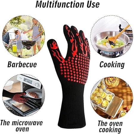 قفازات طبخ مقاومة للحرارة Oven Gloves High Temperature Resistant